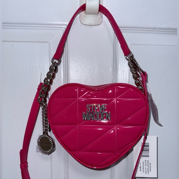 NWT Steve Madden Radiant Berry Blovie Patent Crossbody - Picture 1 of 5